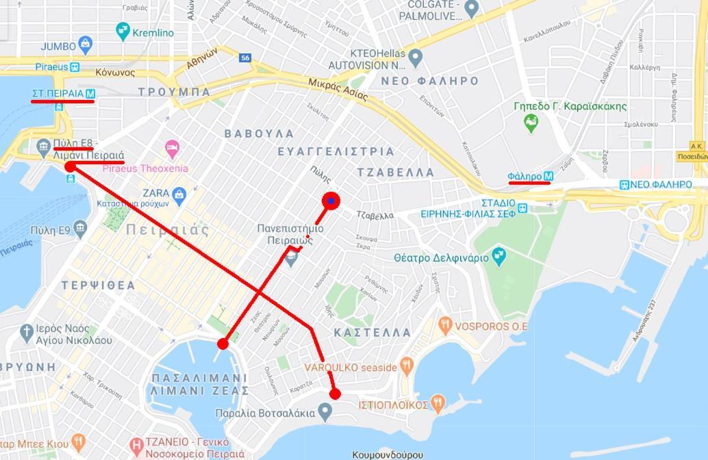 Apartment Center Piraeus Location Kastella Passalimani Port Extérieur photo